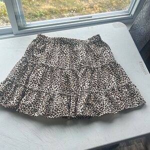NEW Leopard Print Ruffle Skirt size L